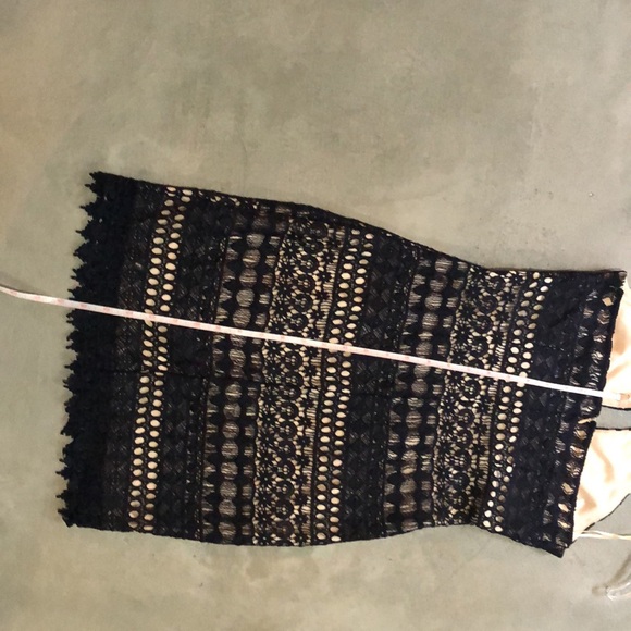 Deep Navy Crochet Lace Halter Dress - Picture 9 of 10